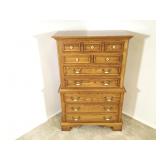 Keller Solid Oak Highboy Dresser