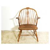 Windsor Style Chair with Rush Seat