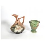 Roseville Bushberry Vase, Magnolia Ewer