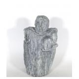 Carved Stone Sculpture, signed Roga 15"