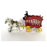 Kenton Toys Cast Iron Circus-Cage Wagon