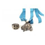 Boy Scout Sterling Silver Beaver and Ring