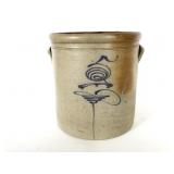 Five Gallon Bee Sting Decorated Stoneware Crock