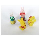 (4) Hard Plastic Easter Toys