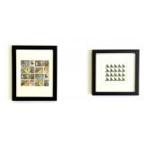 (2) Framed US Stamp Sheets, Tufted Puffins, Circus