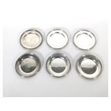 (6) Sterling Silver 6" Plates
