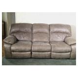 Top Stitch Leather Power Reclining Sofa