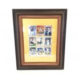 (9) Framed NY Yankees Baseball Cards