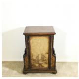 Wicker Safari Style End Table