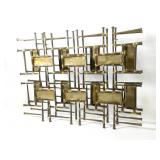 Ron Schmidt Brutalist Spike Art  Wall Sculpture