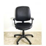 Adjustable Black Vinyl Desk Chair