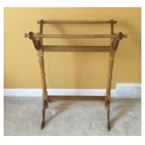 Maple Finish Quilt Rack