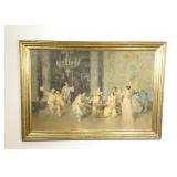 Framed  Francesco Beda Print 'The Entertainment'