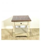 Liberty Furniture Weathered White End Table
