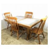 (5) pc Oak Dining Room Set
