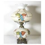 Vintage Hand Painted Blueberry GWTW Lamp
