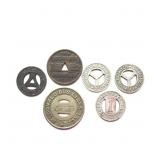 6 Vintage Ohio & Pennsylvania Transit Tokens