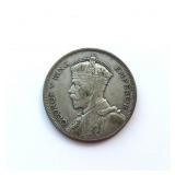 1934 New Zealand Silver Half Crown ï¿½ King George V