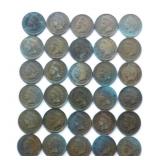 30 Indian Head Cents ï¿½ Early 1900s