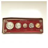 1956 U.S. 5-Coin Proof Set ï¿½ Franklin Half, Silver