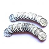 35 Mercury Silver Dimes ï¿½ 1917- 1940s Mixed Dates