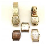 5 Gold-Filled Wristwatches ï¿½ Hamilton, Gruen
