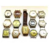 13 Vintage Menï¿½s Wristwatches ï¿½ Westclox, Ingraham