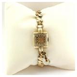 Milon 14K Gold Ladies Watch w/ Charm