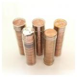 5 Tubes Uncirculated Lincoln Memorial Cents
