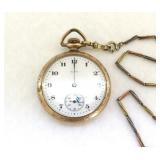 Elgin 17 Jewel Open Face Pocket Watch, Dueber Case
