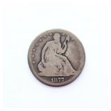 1877 Seated Liberty Silver Half Dollar