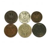 6 Antique German & Austrian Coins 1875ï¿½1937
