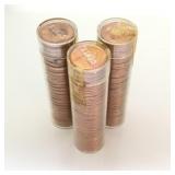3 Tubes Uncirculated 1961-D Lincoln Memorial Cents