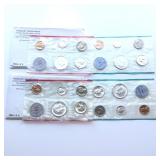 2 Complete 1964 U.S. Uncirculated Mint Sets