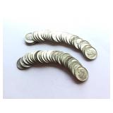Lot of 50 Roosevelt Silver Dimes, 1947ï¿½1964
