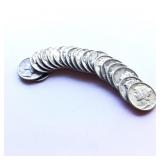 19 Mercury Silver Dimes ï¿½ 1940s Mixed Dates