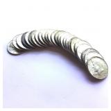 25 Kennedy Half Dollars ï¿½ 1968