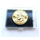 1974 Eisenhower Dollar ï¿½ 24k Plated Commemorative