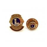 10K Gold Lions Club Past District Governor Pins