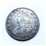 1824 Capped Bust Silver Half Dollar