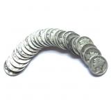 25 Mercury Silver Dimes ï¿½ 1939-1943