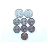 9 U.S. 90% Silver Coins