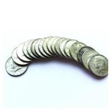 18 Kennedy Half Dollars ï¿½ 1967