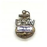 WWII-Era U.S. Navy USN Sterling Silver Anchor