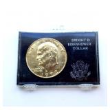 1972 Eisenhower Dollar ï¿½ 24k Plated Commemorative