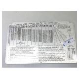 Ohio Locomotive Crane Co. Load Chart Plate