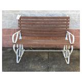 48" Metal Framed Park Bench