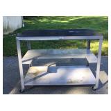 Rolling Steel Cart with Formica Top