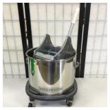 ServiceMaster Stainless Steel Kick Bucket, Wringer