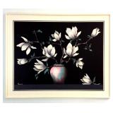Large Still Life Painting"Magnolias"signed Franco